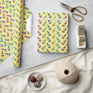 Colourful Gnomes Wrapping Paper
