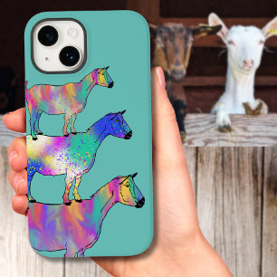 Colourful Goats watercolor Case-Mate iPhone 14 Case