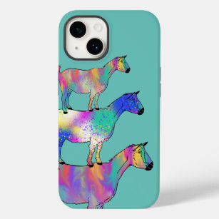 Colourful Goats watercolor Case-Mate iPhone 14 Case