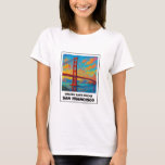 Colourful Golden Gate bridge San Francisco travel  T-Shirt<br><div class="desc">Colourful Golden Gate bridge San Francisco travel T-Shirt.
One of the highlights of San Francisco.</div>