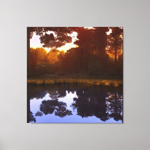 Colourful Golden Hour Lake Canvas Print