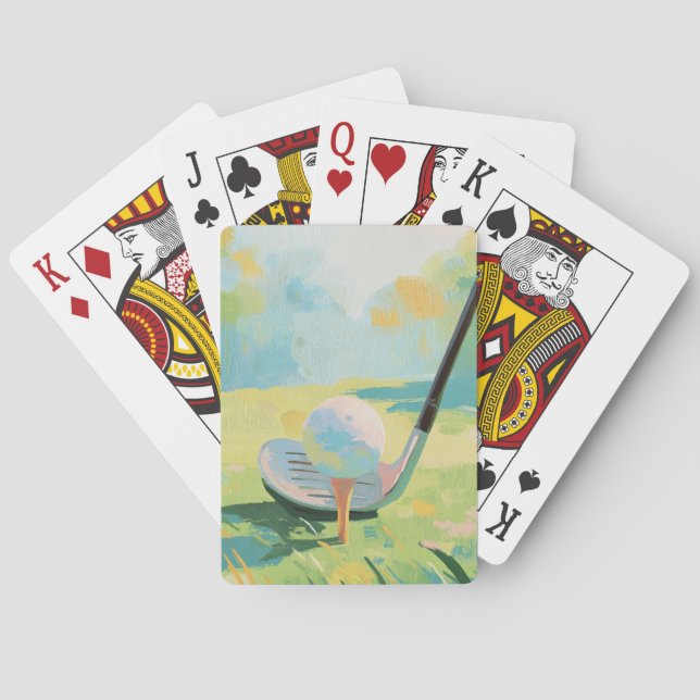 Colourful Golf Playing Cards (Back)