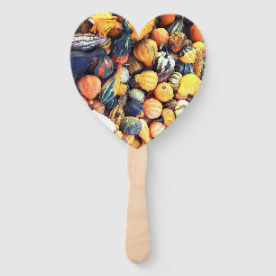Colourful Gourds C  Hand Fan