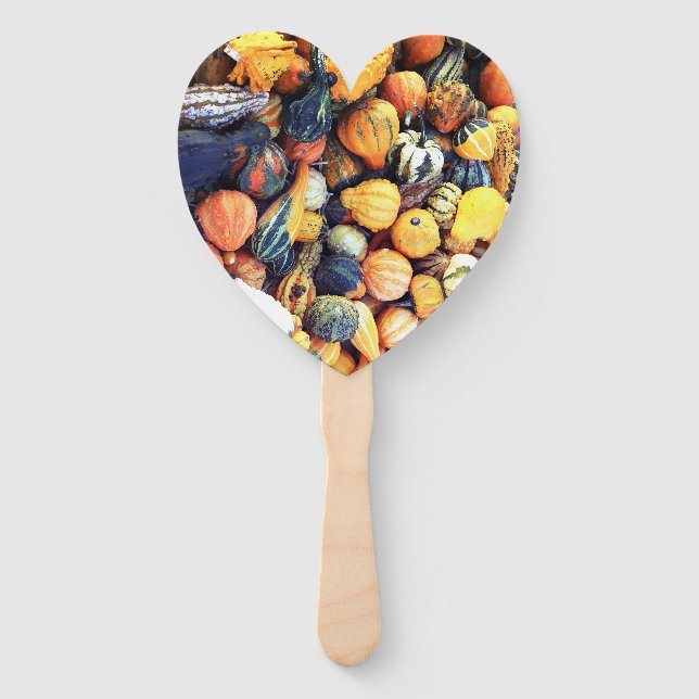 Colourful Gourds C  Hand Fan (Front)