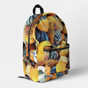 Colourful Gourds Close Up Printed Backpack