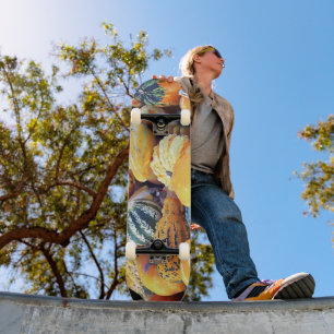 Colourful Gourds Close Up  Skateboard