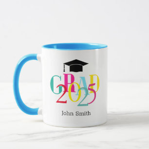 Colourful GRAD 2024 Custom Graduation Mug