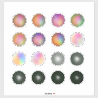 Colourful gradient circles