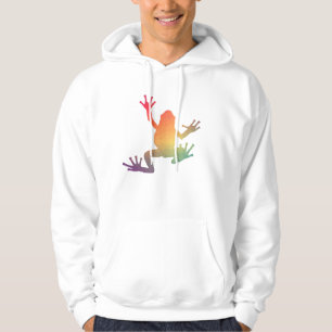 Colourful Gradient Frog Lover Gifts Hoodie