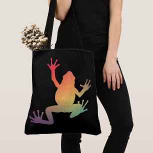 Colourful Gradient Frog Lover Gifts Tote Bag