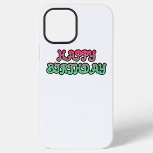 Colourful Gradient Happy Birthday Typography iPhone 12 Pro Max Case