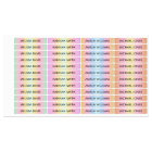 Colourful Gradient Kids Waterproof Name Labels