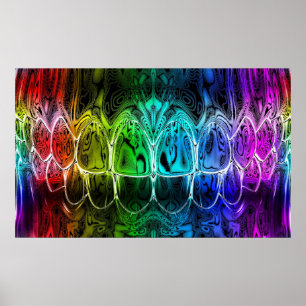 Colourful Gradient Perfect Smile Dentist Poster