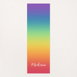 Colourful Gradient Rainbow  Yoga Mat