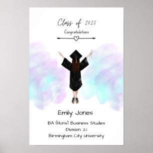 Colourful Graduation certificate Poster