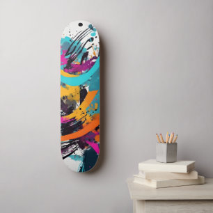 Colourful Graffiti Abstract Skateboard
