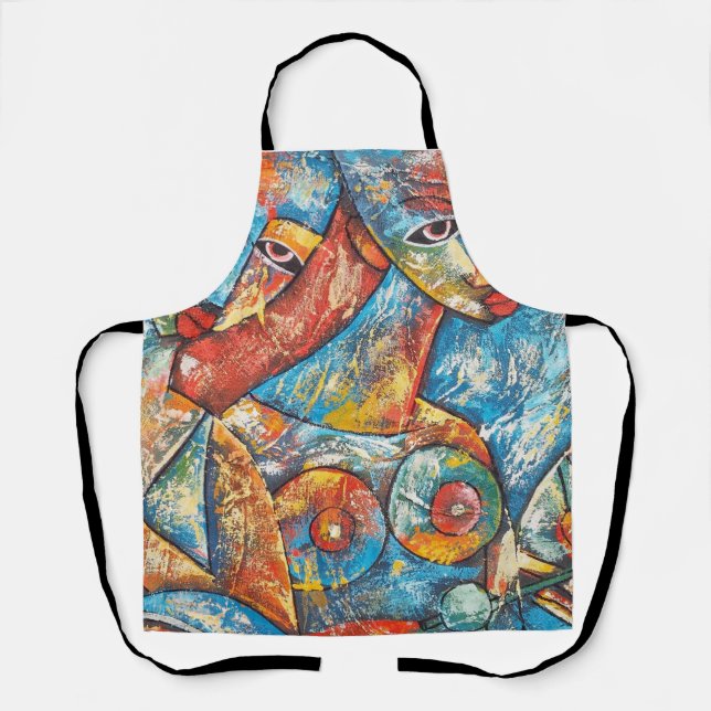 Colourful Graffiti Art Apron (Front)