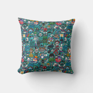 Colourful Graffiti Art, Cushion