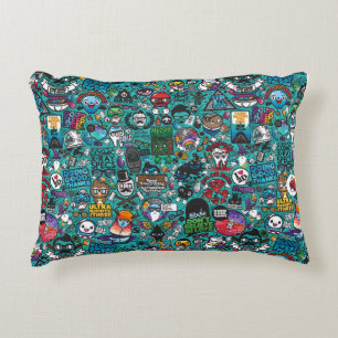 Colourful Graffiti Art, Decorative Cushion