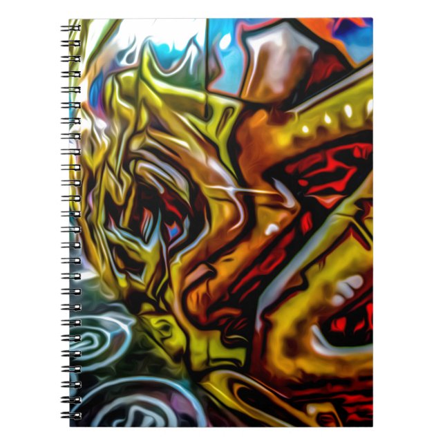 Colourful Graffiti Art Notebook (Front)