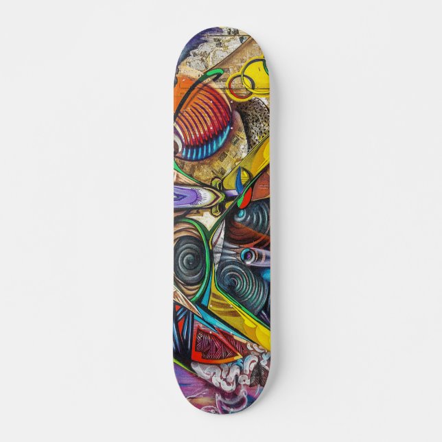 Colourful Graffiti Art Skateboard (Front)