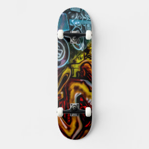 Colourful Graffiti Art Skateboard