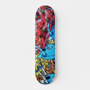 Colourful Graffiti Art Skateboard