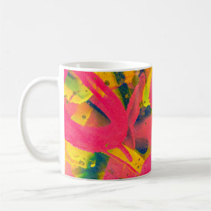 Colourful Graffiti. Closeup abstract street artart Coffee Mug