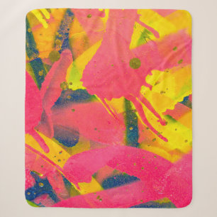 Colourful Graffiti. Closeup abstract street artart Sherpa Blanket