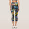 Colourful Graffiti Design Capri Leggings