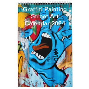 Colourful Graffiti Painting Street Art 2024 Calendar