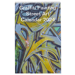 Colourful Graffiti Painting Street Art 2024 Calendar