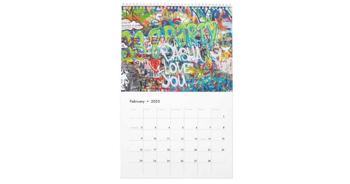 2025 Calendar Street Art Pdf Denise Shanna