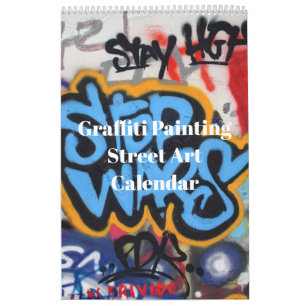 Colourful Graffiti Painting Street Art 2026 Calendar