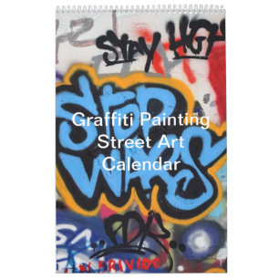 Colourful Graffiti Painting Street Art 2026 Calendar