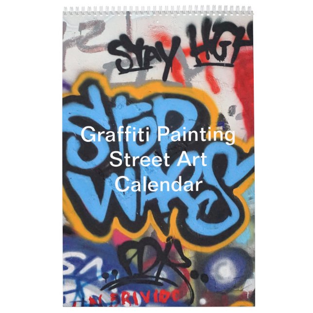 Colourful Graffiti Painting Street Art 2026 Calendar (Cover)