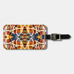 Colourful graffiti pattern luggage tag