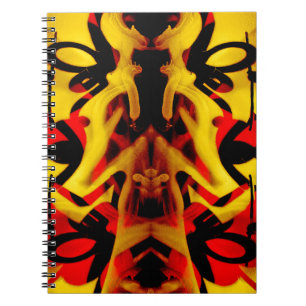 Colourful graffiti pattern notebook