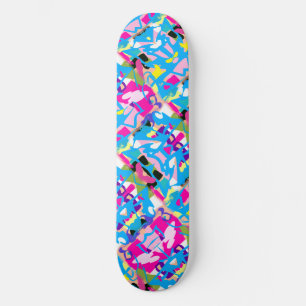 Colourful Graffiti Splash Skateboard