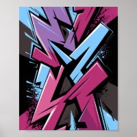 Colourful Graffiti Street Art
