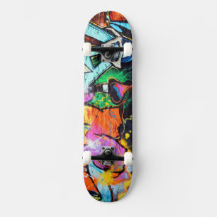 Colourful Graffiti   Street Art Skateboard