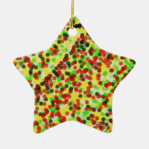 colourful grain of sands ceramic tree decoration