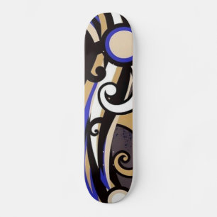 Colourful Grange Dance Abstract Skateboard