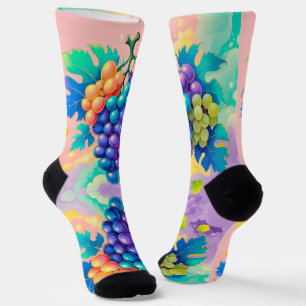 Colourful grapes socks