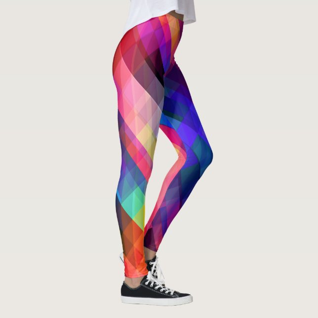 Colourful Graphic Comfortable Workout Leggings (Right)