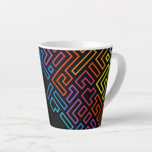 Colourful graphic design mug
