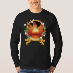 Colourful Graphic Key West Summer Vacation Trip T-Shirt