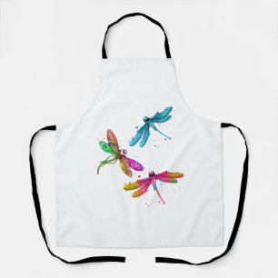 Colourful Graphic Pattern Dragonfly Funny Flying Apron