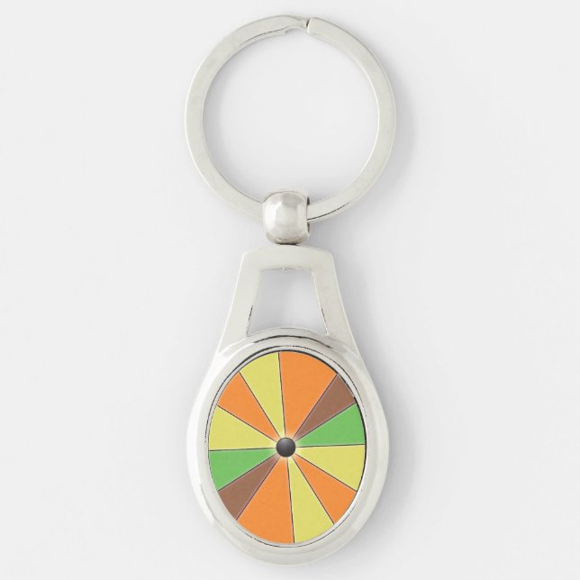 Colourful Graphical Beams Key Ring (Front)