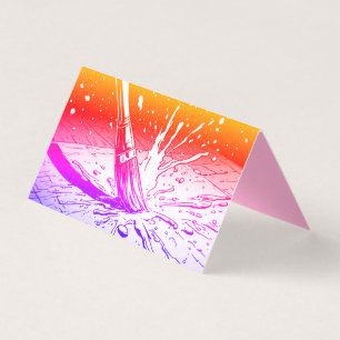 Colourful Graphics Style Brush Paint Splotch